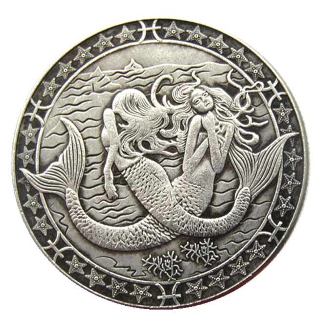 HOBO US Morgan Silver Plated Dollar skull zombie skeleton Copy Coin Type122