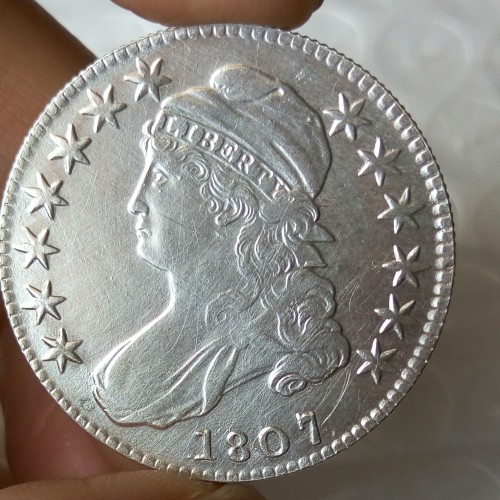 90% Silver US 1807 Capped Bust Half Dollar Copy Coin