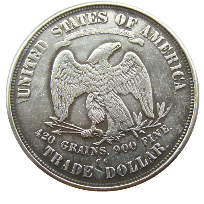 90% Silver US 1878CC Trade Dollar Silver Copy Coin