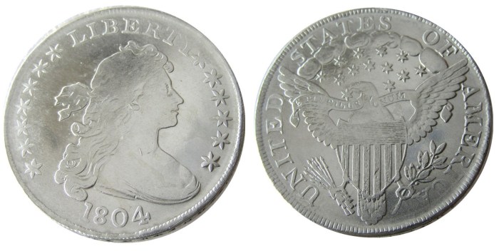 90% Silver US 1804 Draped Bust Dollar Copy Coin