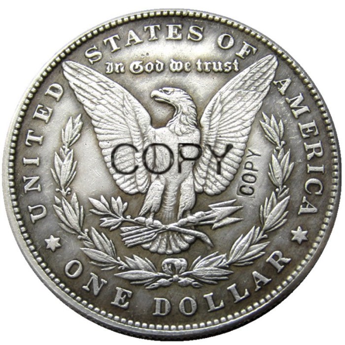 HOBO US Morgan Dollar Silver Plated Dollar skull zombie skeleton Copy Coin Type78