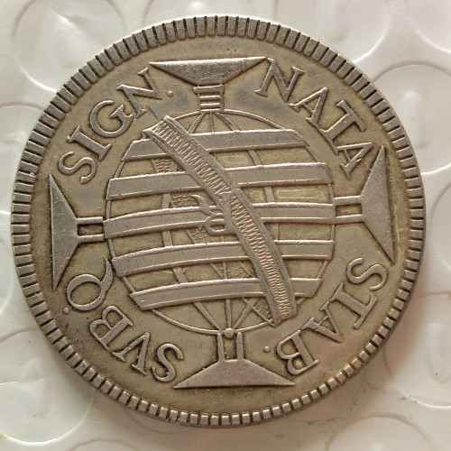 Brazil 1755 600 Réis Silver Plated Copy Coins