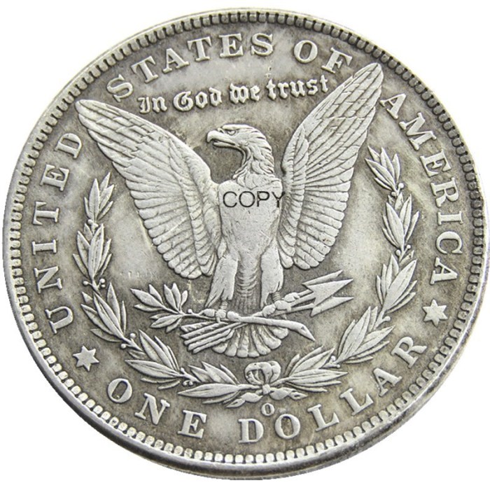 Hobo Morgan Dollar 1895P/S/O Skull Zombie Skeleton Different Types , Back Silver Plated Copy Coins
