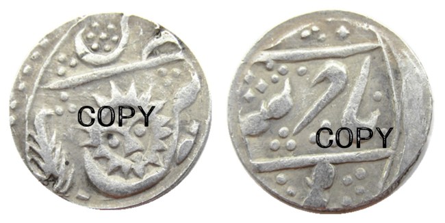 IN(01) Indian Ancient Silver Plated Copy Coins