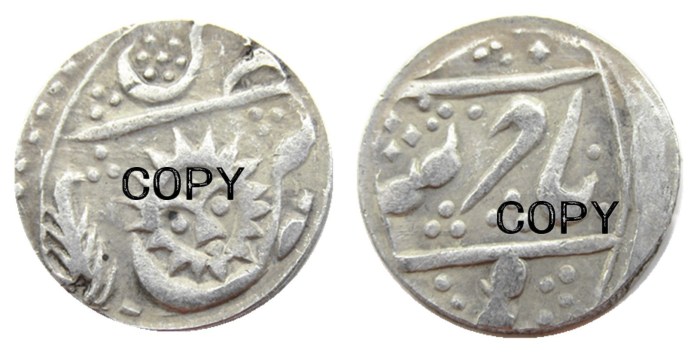 IN(01) Indian Ancient Silver Plated Copy Coins