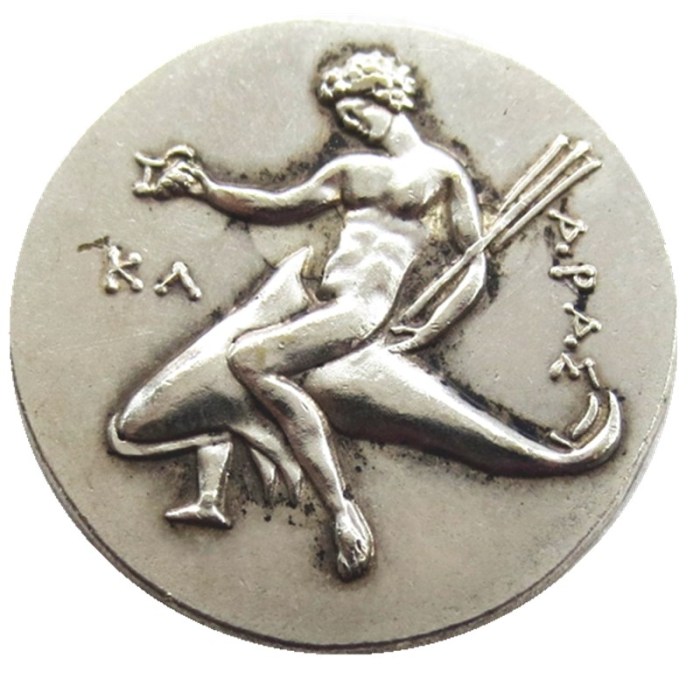 G(25)Ancient Greek Silver Plated Copy Coin
