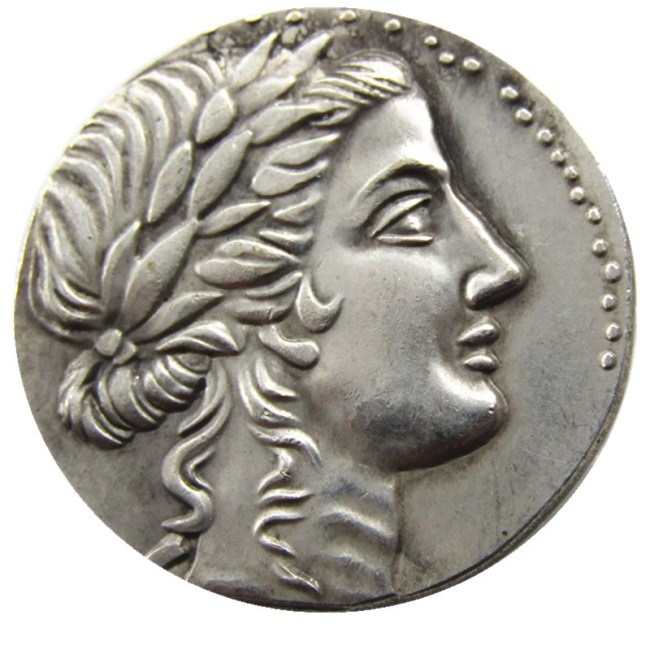 G(43)Ancient Greek Silver Plated Copy Coin
