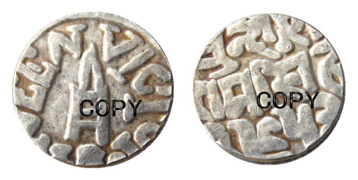 IN(20) Indian Ancient Silver Plated Copy Coins