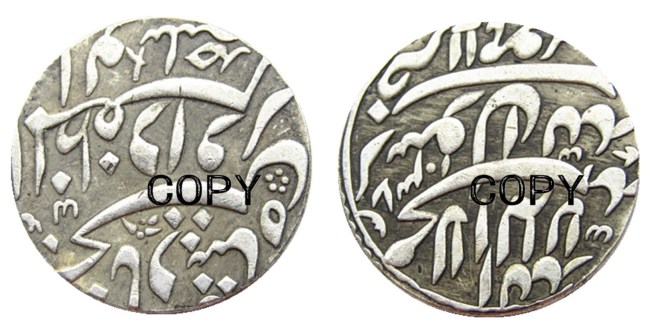 IN(15) Indian Ancient Silver Plated Copy Coins