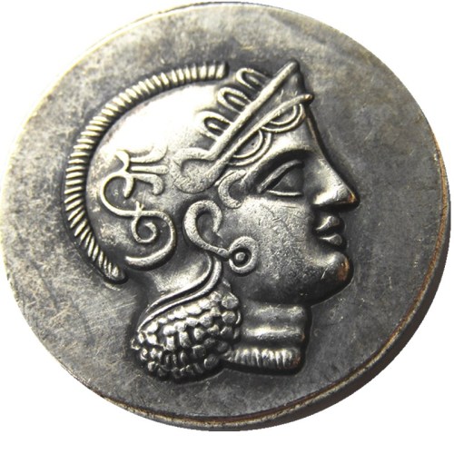 G(33)Ancient Greek Silver Plated Copy Coin