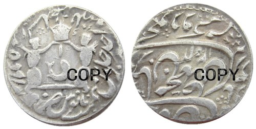 IN(02) Indian Ancient Silver Plated Copy Coins