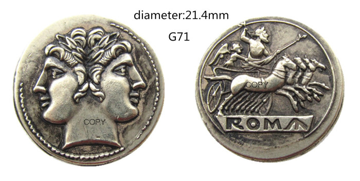 G(71)Ancient Greek Silver Plated Copy Coin