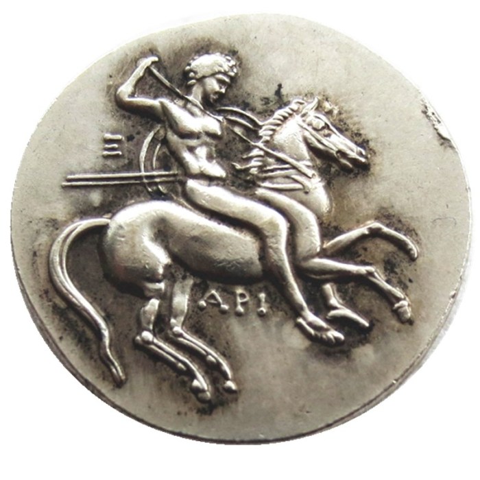 G(25)Ancient Greek Silver Plated Copy Coin