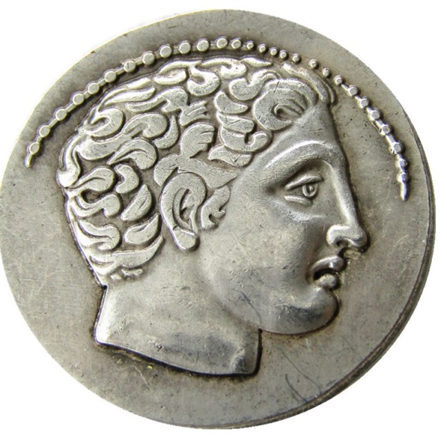 G(44)Ancient Greek Silver Plated Copy Coin