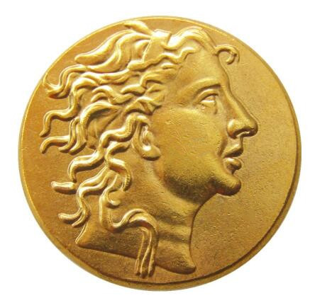 G(40)MITHRADATES VI,Gold Stater, 84 BC Portrait of Fine Style.Rare Gold Plated copy coin