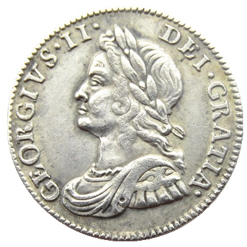 UK 1735/1740 4 Pence George II Silver Plated Copy coins