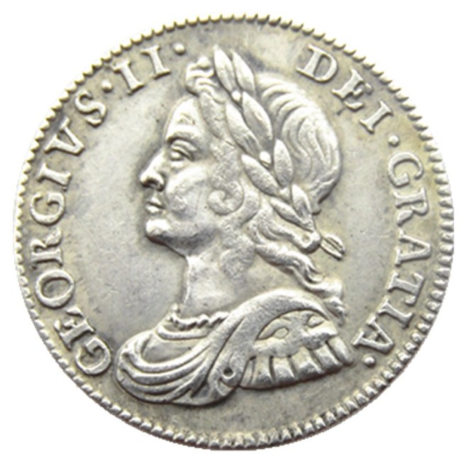 UK 1735/1740 4 Pence George II Silver Plated Copy coins