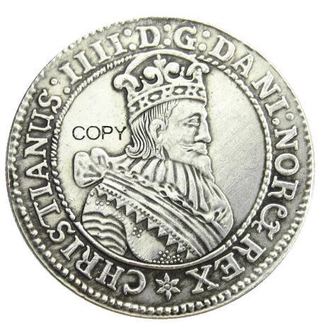 Norway 1628 1 Speciedaler - Christian IV Silver Plated Copy Coins