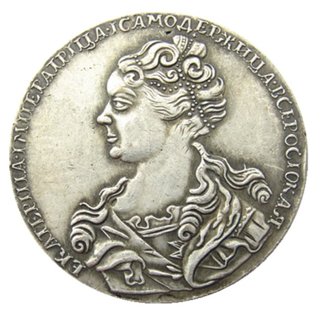 1726 Russia Poltina Silver Plated Copy Coin(#01)