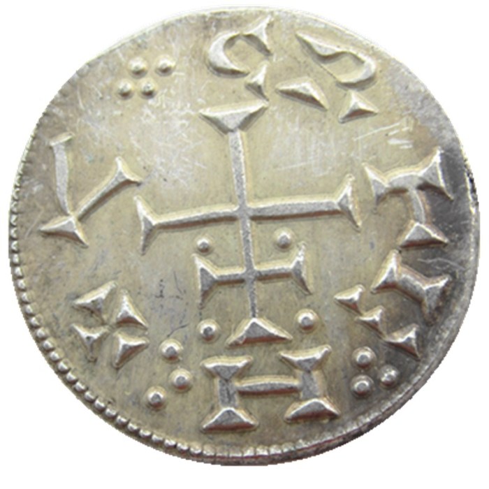 UK(03)United Kingdom 895-915 Anglo-Saxon Cnut 1Penny Silver Plated Copy Coin
