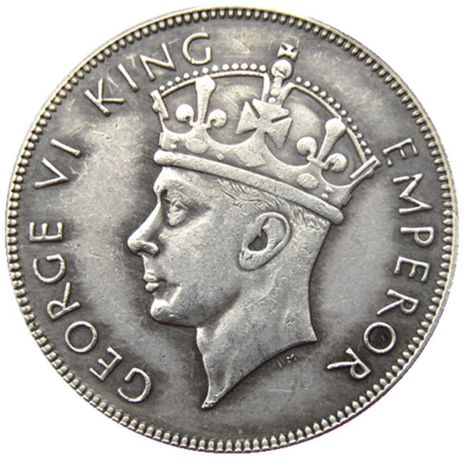 UK 1937 Half Crown - George VI Silver Plated Coins Copy