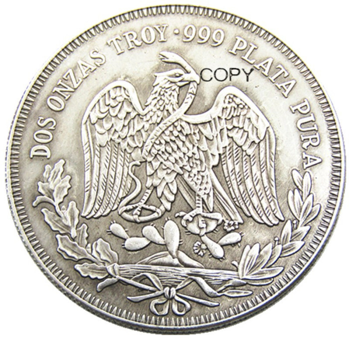 Mexico Pancho Villa-2-oz-silver Plated rarely Copy Coin
