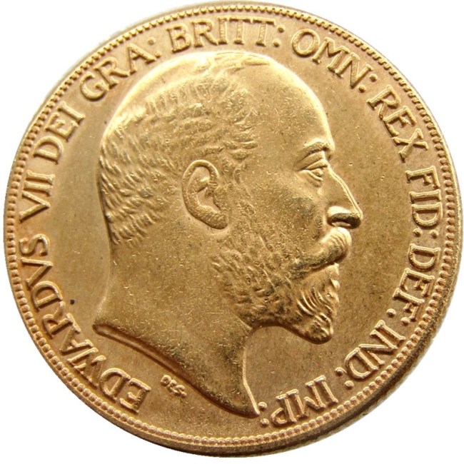 UK Crown Edward VII 1902 2 Pounds(2SLD) Gold Plated Copy Coins