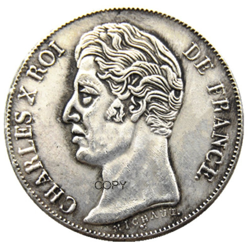 France 1 Franc 1830A Silver Plated Copy Coins