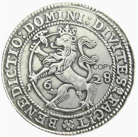Norway 1628 1 Speciedaler - Christian IV Silver Plated Copy Coins