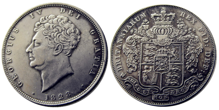 UF(08) Great Britain 1828 George IV Half Crown Copy Coin
