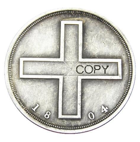 RUSSIA 1804 1 ROUBLE Silver Plated Copy coins