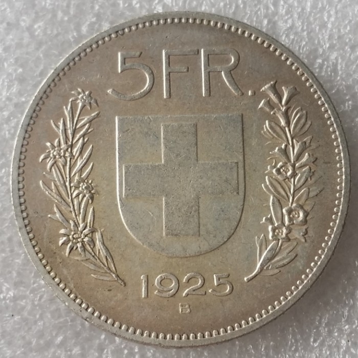 1925 Switzerland (Confederation) 5Francs（5Franken）Copy Coin(37mm)