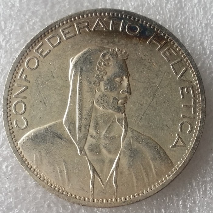 1928 Switzerland (Confederation) 5Francs（5Franken）Copy Coin(37mm)