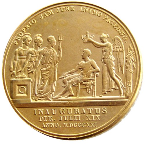 UK Coronation of King George IV 1821 Gold Plated Copy coin