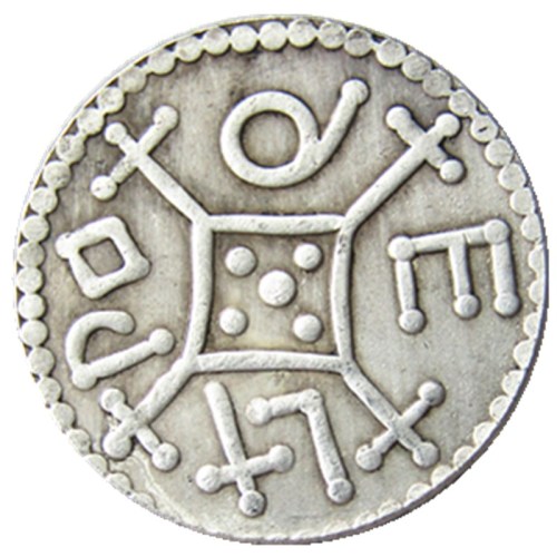 UF(23)United Kingdom Coenwulf 805-810 one Penny Silver Plated Copy COIN