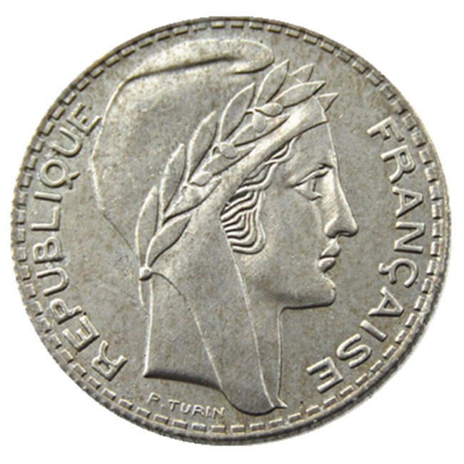 France 1929 5Francs Nickel Copy Coins
