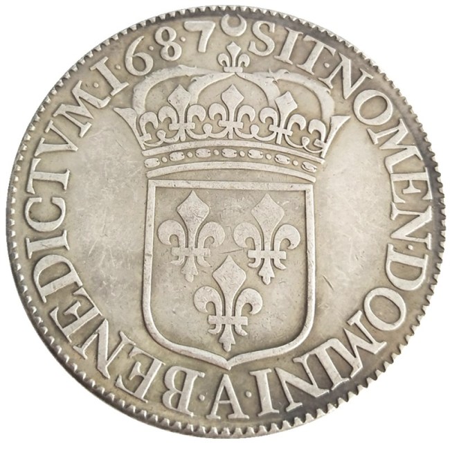 France 1 Ecu - Louis XIV 1687 Copy Coins