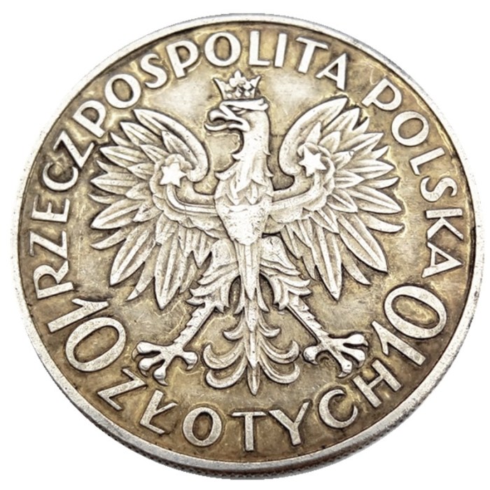 Poland 1933 Silver Plated Copy Coin