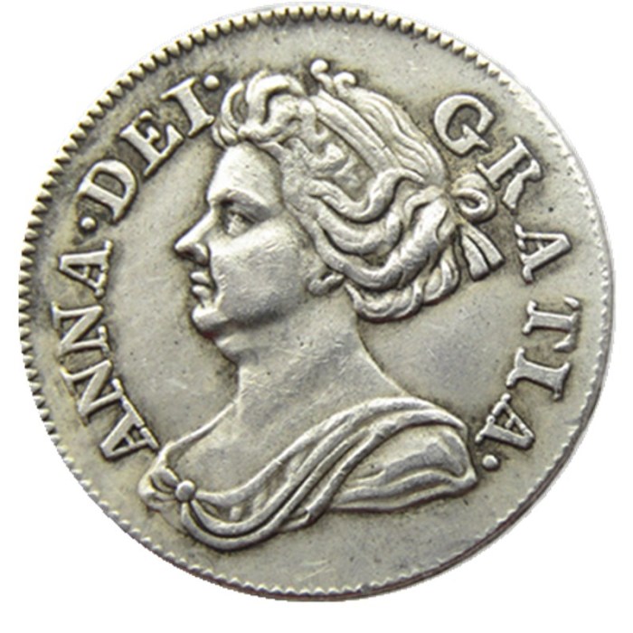UK Queen Anne 4 Pence 1710/1713 beautiful 301 years old Silver Plated Copy Coin