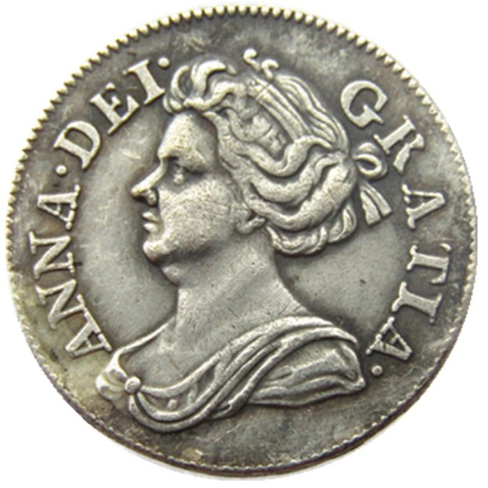 UK Queen Anne 4 Pence 1710/1713 beautiful 301 years old Silver Plated Copy Coin