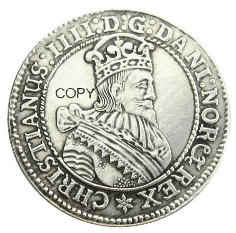 Norway 1628 1 Speciedaler - Christian IV Silver Plated Copy Coins