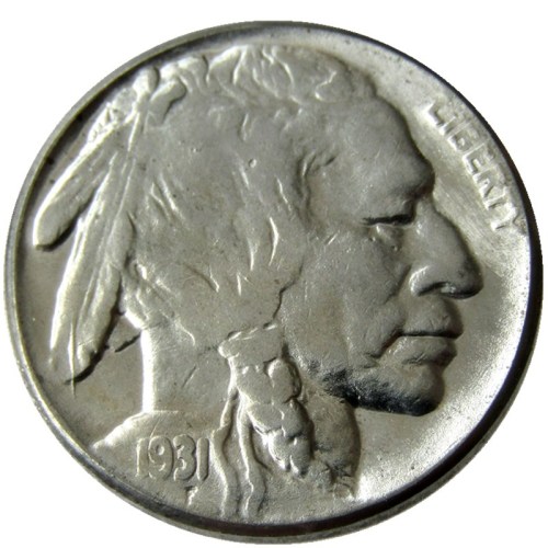 US 1931S Buffalo Nickel Five Cents Copy Coin