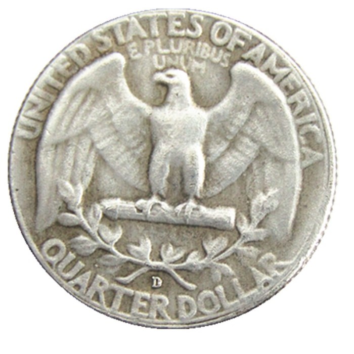 US Coins 1949P/S/D Washington Quarter Dollar Silver Plated Copy Coin