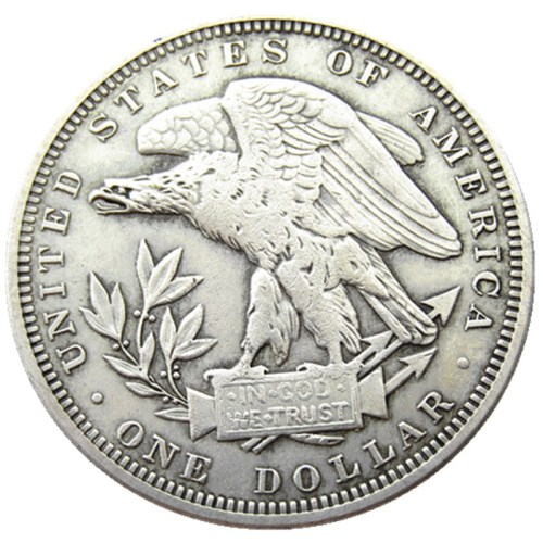 USA 1879 Schoolgirl Dollar Patterns Silver Plated Copy Coin