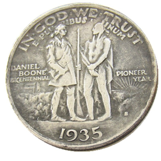 US 1935S Danial Half Dollar Commemorative Silver Plated Copy Coin