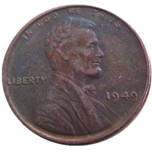 US 1949 P-S-D Lincoln Penny Cent 100% Copper Copy Coin