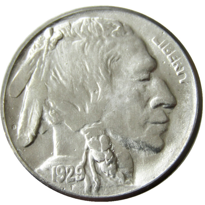 US 1929P-S-D Buffalo Nickel Five Cents Copy Coin