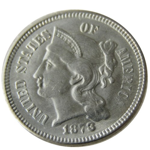 US 1873 Three Cents Nickel Copy Coin