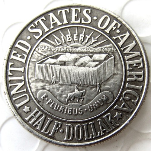 USA 1936 Mint York County Maine Commemorative Half Dollars Silver Plated Copy Coins