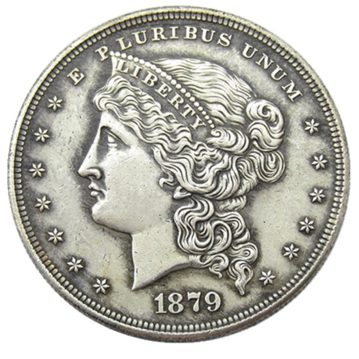 USA 1879 Metric Dollar Patterns Silver Plated Copy Coin